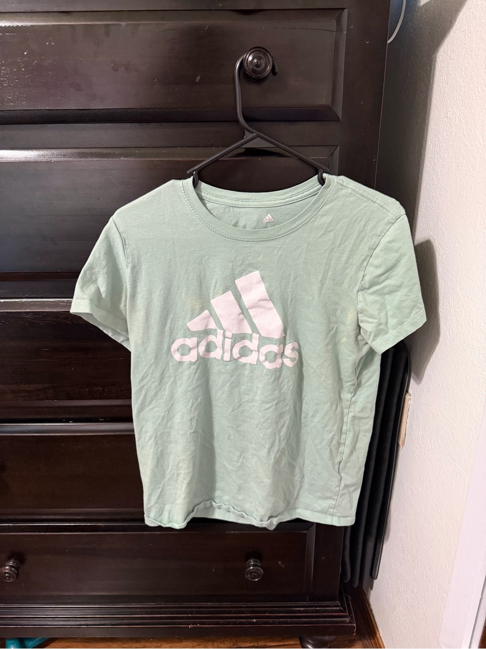 Adidas mint green t shirt Large